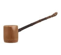 TOVINANNA Bamboo Water Ladle Long Handle, Natural Material Water Scoop for Camping and Traditional Tea Ceremonies