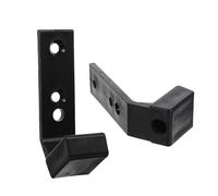 TOVINANNA Barbell Holder Wall Mount 2Pcs Hooks for Power Rack Dumbbell Rod Storage Stand Protecting Floor and Organising Gym Equipment