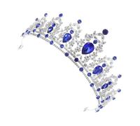 TOVINANNA Baroque Princess Tiara Rhinestone Crystal Crown Elegant Bridal Hair Accessory for Brides Birthday Party and Prom with Queen Headband Design