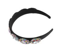 TOVINANNA Baroque Rhinestone Beaded Headband for Weddings and Festivals Pearl Hair Accessory Elegant Lightweight Hairband for Women and Girls