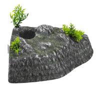 TOVINANNA Basking Platform Rock Shape Realistic Turtle for Resin Climbing Ramp with Turtle Resting Spot Suitable for Reptile Habitat Pet Stores and Aquarium Decoration