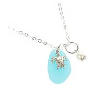 TOVINANNA Beach Style Imitation Pearl Pendant Necklace for Women and Elegant Sweater Chain Jewelry Delicate Mediterranean Inspired Design for Summer Events and Special Occasions