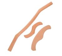 TOVINANNA Beech Wood Gua Sha Stick Set - Natural Wooden Body Massage Tools with Large M, Small M, and S-Shaped Scraping Boards - Manual Muscle Sculpting and Massager for Full Body Spa and