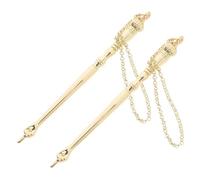 TOVINANNA Bible Reading Pointer Tool Metal Finger Chain 2Pcs for Torah Scrolls Study at Synagogue and Home
