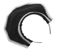 TOVINANNA Black and Universal Fit with Delicate Details Victorian Vintage Elizabethan Headpiece Elegant Renaissance Style Headband for Women for Halloween and Stage Performance