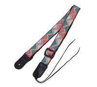 TOVINANNA Bohemian Style Ukulele Strap with Leather Head Reinforcement Practical Tail Nail Fix for Soprano Concert Tenor Ukuleles Fashionable and Strong