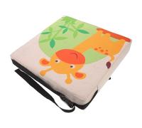 TOVINANNA Booster Seat for Dining Table, Portable Thick Giraffe Print Highchair Cushion with Non-Slip Straps, Seat Pad for Kitchen and School Chairs