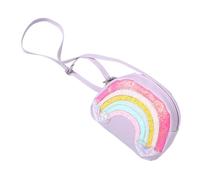 TOVINANNA Boy Girl's Coin Purse Macaron Rainbow Shoulder Bag for Little Girls School Parties Everyday Use