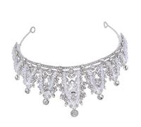 TOVINANNA Bridal Rhinestone Crown Tiara for Women Elegant Hair Accessory for Weddings Engagements Special Occasions Lightweight Design with Sturdy Structure for Brides