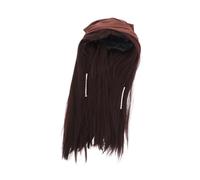 TOVINANNA Brown Pirate Wig with Headscarf for Halloween Cosplay Comfortable Breathable Material Captain Costume Accessory for Pirate Dress Up and Fancy Party Events