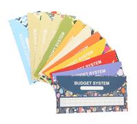 TOVINANNA Budget Blinder Cash Envelopes Set with Budget Sheets, 12-Sheet Refillable Binder Style, Sturdy Lightweight Design for Personal Finance and Expense Tracking, for Home and Office