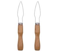 TOVINANNA Button Hook Dressing Aid Quick Efficiency Tool 2pcs for Seniors and Disability, Wooden and Metal Versatile Design for Buttons Suitable for DIY Clothing Projects and Factory Bulk