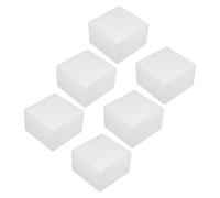 TOVINANNA Cake Dummy Foam Blocks 6Pcs 6-Inch Rectangular Polystyrene Models for Cake Decorating Beginners at Birthday, Wedding, and Shower Events