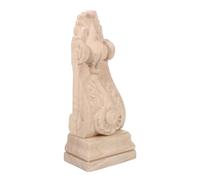 TOVINANNA Carved Solid Wood Corbel Beam Bracket European Style Roman Column Capital Decorative Wood Applique Vintage Rustic Ceiling and Furniture Trim for Kitchen Islands and Fireplace
