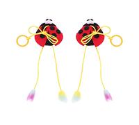 TOVINANNA Catnip Chew for Kittens 2Pcs Ladybird Shape Interactive Molar for Indoor Play and Kitten Stimulation