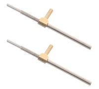 TOVINANNA Cello Bow Repairing Screw Practical Accessory 2pcs Lightweight Metal Replacement Part Sturdy Silver Screw for Long Time Use for Cello Bow Frog