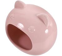 TOVINANNA Ceramic Hedgehog Hideout Cooling Pet House in Cartoon Shape for Small Animals like Rats and Hamsters a Comfortable Pet's Home and Decorative Hideout