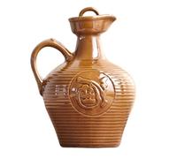 TOVINANNA Ceramic Portable Wine Kettle Multi-Function Household Wine Container Unique Vintage Theme Delicate Design High Grade Desktop Decor for Interior Home Bedroom