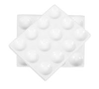 TOVINANNA Ceramic Reaction Plate Laboratory Spot Board for Science Experiments and Chemistry Lessons Porcelain Material Resistant to Abrasion and Impact Multipurpose Scientific Tray