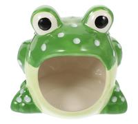 TOVINANNA Ceramic Small Pet Bed for Hamsters and Hedgehogs, Wear-resistant and Suitable for Sleeping, Green Cooling Hideout for Play and Gift for People Who Have Small Pets