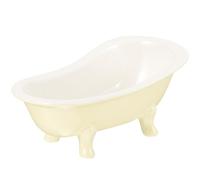 TOVINANNA Ceramic Succulent Planter Tub Shape Matte Yellow Flowerpot Indoor Decorative Mini Plant Pot for Office Desk and Balcony