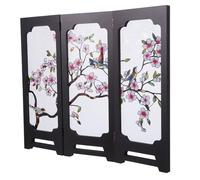 TOVINANNA Chinese Style Acrylic Desktop Folding Screen 3d Design Mini Decorative Room Divider with 3 Panels Space Divider Desktop Ornament for Living Rooms Artistic Heritage-inspired