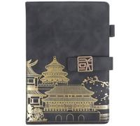 TOVINANNA Chinese Style Journal Planner Notebook with Buckle, Thick Vintage Business Notepad for Daily Schedule and Planning, Decorative Agenda Notepad Suitable for Office and Personal Use