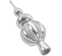 TOVINANNA Christmas Home Decor Spherical German Christmas Tree Topper Xmas Tree Finials German Shepherd Treetop Plastic Xmas Tree Finials Vintage ations for Home Party Silver