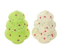 TOVINANNA Christmas Tree Shaped Makeup Blending Sponge for Foundation and Loose Powder, Hydrophilic Polyurethane Material, Expands When Wet, Present the Holidays and Daily Makeup Routine