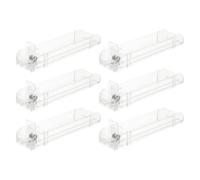 TOVINANNA Cigarette Display Holder Rack 6Pcs Set 28Cm Automatic Pusher Tray for Retail Store Shelves with Visibility and Springpush Mechanism