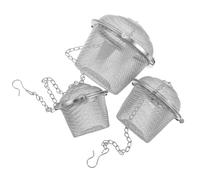 TOVINANNA Cleaner Baskets Softens and Removes Grime 3pcs Stainless Steel Mesh Design with Lock and Hook, Enhanced Steam Cleaning for Jewelry and Watches for Regular Care