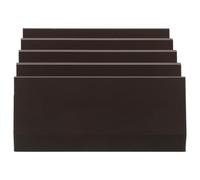 TOVINANNA Clipper Blade Holder 12-Slots Compact Design Razor Blade Storage Case with Efficient Multicompartment Storage for Daily Use and Traveling in Brown Pla Material