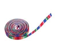 TOVINANNA Colorful Mexican Serape with Vibrant Mexican-Inspired Patterns Polyester Ribbon Soft and Comfortable Material for Cinco De Mayo for DIY Crafts and Versatile Present Wrapping
