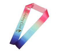 TOVINANNA Colorful Satin Sash for Birthday Party Fit Unique Gradient Design Versatile Decoration for Shower Celebrations Photo Prop and Accessory