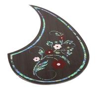 TOVINANNA Creative Guitar Pickguard Decal for Acoustic Electric Folk Guitar Waterdrop Shape Floral Design Protective Sticker Random Color