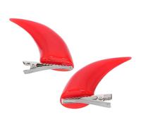 TOVINANNA Creative Red Resin Devil Horn Hair Clips with Comfortable Fit and Clip-on Design for Halloween Party Accessories for Women