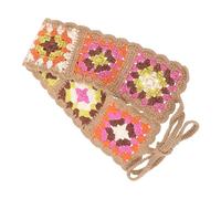 TOVINANNA Crochet Flower Headband Skin-friendly Polyester Bandana Hair Wrap for Women Elegant Comfortable and Stylish Fashion Accessory for Proms and Parties