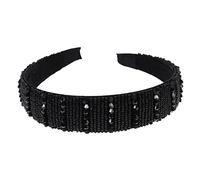 TOVINANNA Crystal Headband Wide Hand-made Hairband Rhinestone for Girl Wedding Headdress Accessory