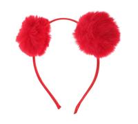TOVINANNA Cute Cat Ear Headband with Pom Poms Cosplay Hair Accessory for Parties and Carnivals Lightweight and Comfortable Design for Daily Wear and Special Occasions