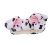 TOVINANNA Dalmatian Headband Dog Ears Design Elastic Makeup Skincare Headband for Washing Face and Shower Spa Cute Cartoon for Women and Girls