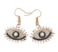 TOVINANNA Devil's Eye Ear Decoration Hook Earrings for Women Minimalist Bohemian Style Evil Eye Dangle Jewelry Fashion