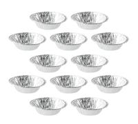 TOVINANNA Disposable Egg Tart Mold 500pcs Silver Tinfoil Non-Stick Baking Pan Mold Easy Release for Birthday and Anniversaries