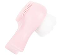 TOVINANNA Double-sided Facial Cleansing Brush Soft Artificial Fiber Face Scrubber Tough Exfoliating Manual Face Scrubber for Women On-the-go Use