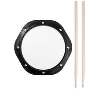 TOVINANNA Drum Mat with Nylon and Tpe Materials Drum Practice Pad Convenient to Use Black for Beginners and Advanced Drummers for Home Practicing and Rhythm Training