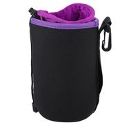 TOVINANNA DSLR Camera Lens Case Bag Shockproof Neoprene Size L with Belt Loop and Swivel Clip for Travel Photography
