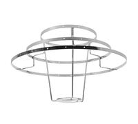 TOVINANNA E27 Lamp Shade Frame with Wire Cage Design, Metal Iron Construction, Vibration Resistant and Smooth Surface Finish, for DIY Lamp Shade Crafting and Vintage Ceiling Light Fixtures