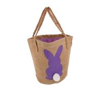 TOVINANNA Easter Candy Bag with Bunny Tail Cute Treat Tote for Adults for Egg Hunts Festive Gatherings Versatile Goodie Pouch for Easter Parties