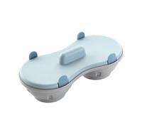 TOVINANNA Egg Steamer Microwave Egg Steamed Cup Blue Pp Non-stick 2-compartment Mold for Breakfast and Home Kitchen