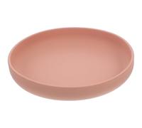 TOVINANNA Elderly Disabled Anti Spill Plate with Suction Base Silicone Scoop Dish for Self Feeding Adults Patients Non Slip Easy Clean