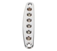 TOVINANNA Electric Guitar Bridge Saddle Plate with Versatile Compatibility and Stable Performance Silver Metal Modern Design for Musicians and Live Performers